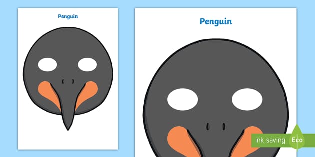 koolstof oplichterij Walging Penguin Role Play Mask (teacher made) - Twinkl