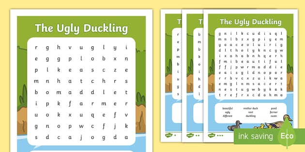 ugly-duckling-wordsearch-hecho-por-educadores-twinkl