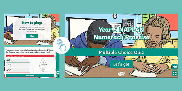 NAPLAN Sample Quiz | Reinforce Numeracy Skills | Twinkl