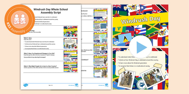 Windrush Day Assembly PowerPoint (teacher made) - Twinkl