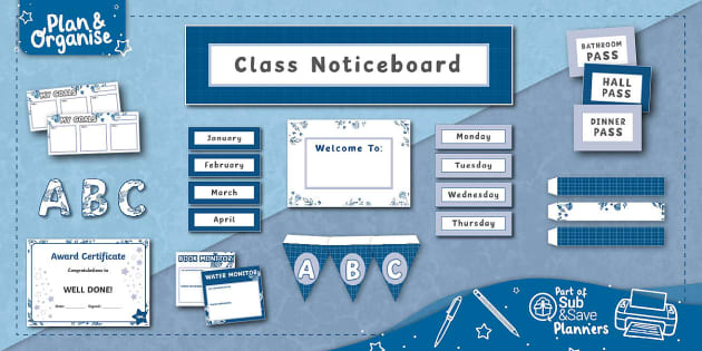 Classroom Display Pack for the Scottish Teacher Planner - 2023 - 2024