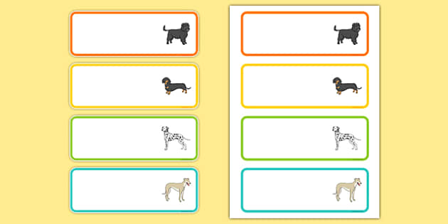 Dog Theme Name Practice, Editable Name Puzzles