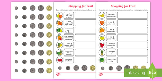 Free Printable Fruit Educational Sheet – Monkey Pen Store