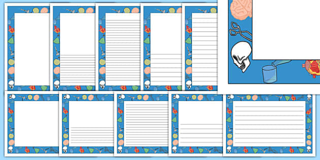 Printable Science Page Border