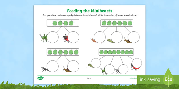 Feeding the Minibeasts Worksheet (teacher made) - Twinkl