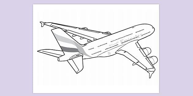 airbus coloring pages