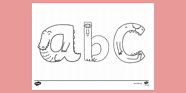 Free Abc Colouring Colouring Sheets Teacher Made