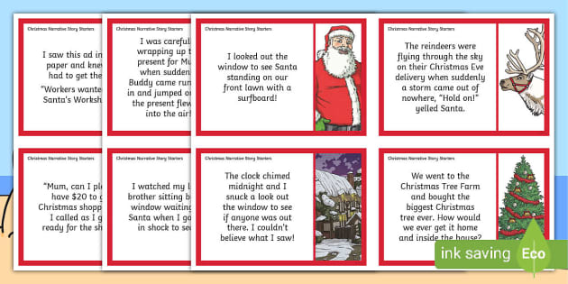 Christmas Narrative Story Starters | Upper Primary - Twinkl