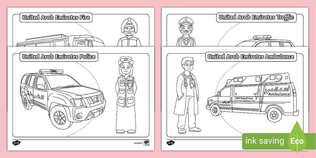 uae-emergency-services-colouring-sheets-twinkl