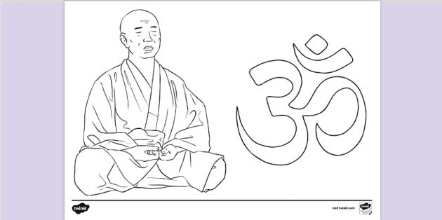 free meditation coloring pages