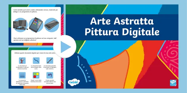 PowerPoint: Arte astratta e pittura digitale (teacher made)
