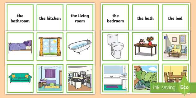 Rooms Of The House Vocabulary Game