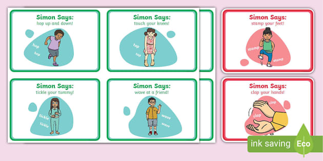 ESL Simon Says Cards (Teacher-Made) - Twinkl