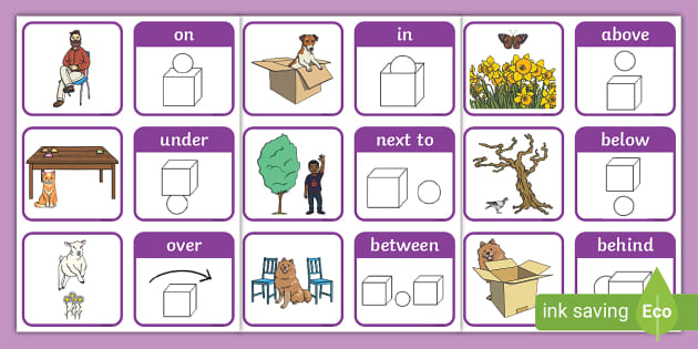 Preposition Picture Cards (teacher made) - Twinkl
