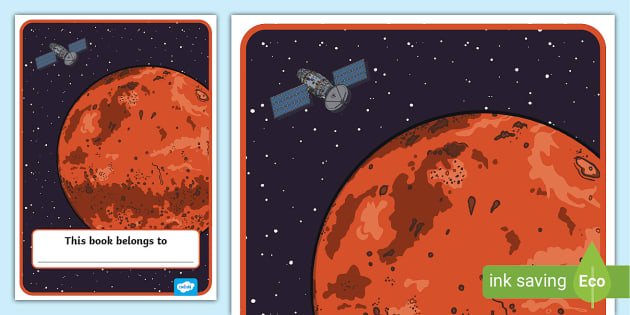 FREE! - Free Mars Planet Book Cover for Kids: Download and Print!