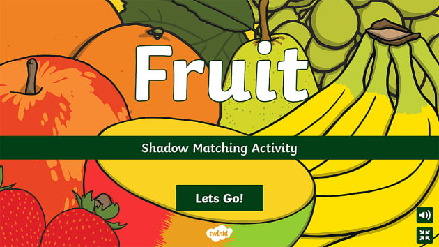 Fruit Shadow Matching Activity