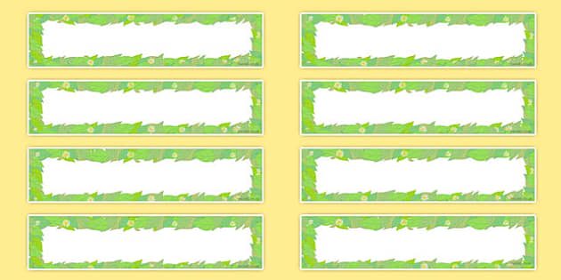 👉 Editable Leaf Themed Gratnells Tray Labels Twinkl