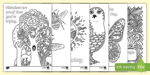 Mindfulness Colouring Book Covers - Twinkl South Africa