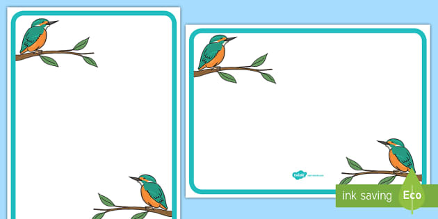 Kingfisher Themed Editable Classroom Area Display Sign