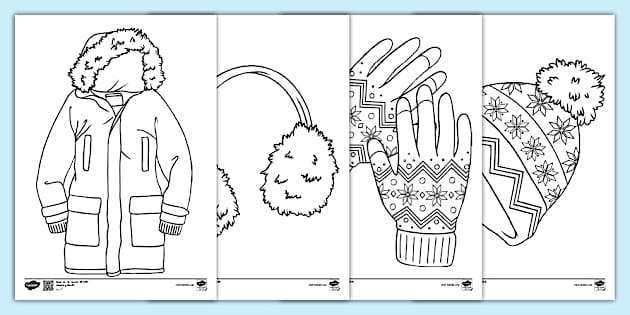 Clothes colouring pages best sale