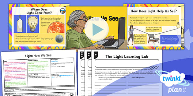 How We See Things - Year 6 Science: Light Lesson Pack 1