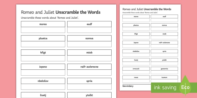 Romeo and Juliet Vocabulary. - ppt download