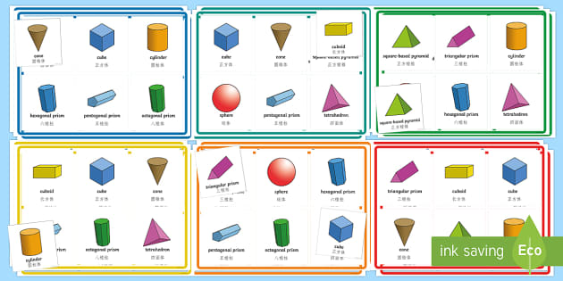 3D Shape Properties Worksheet