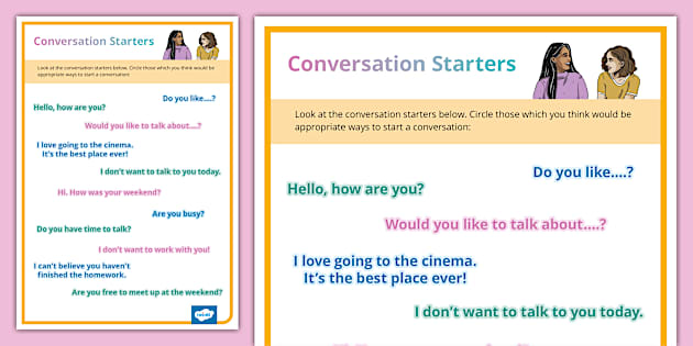 Older Learners: What Can We Say to Start a Conversation?