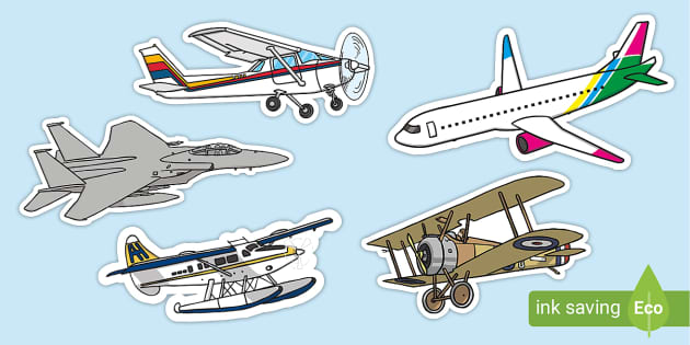 Plane Cut-Outs (teacher made) - Twinkl