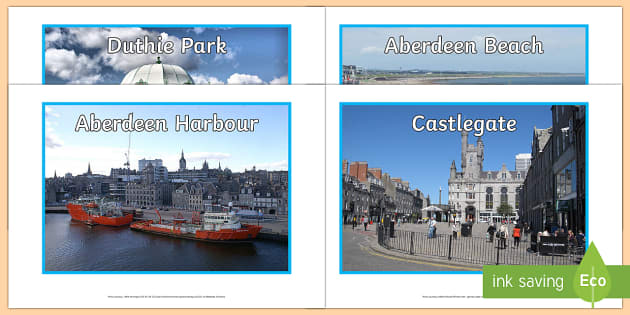 Aberdeen Landmarks Photo Pack - CfE Social Studies Resource