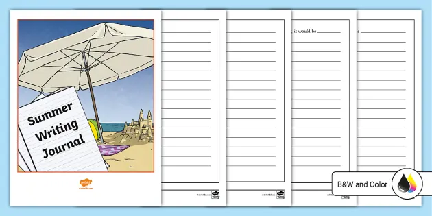 Printable Summer Planner Journal To Color