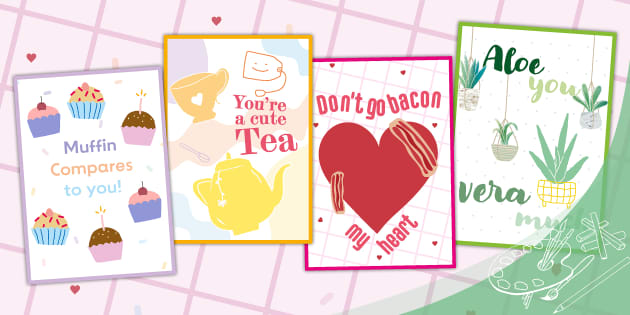 Funny Valentine's Day Quotes Pun Posters Pack - Twinkl