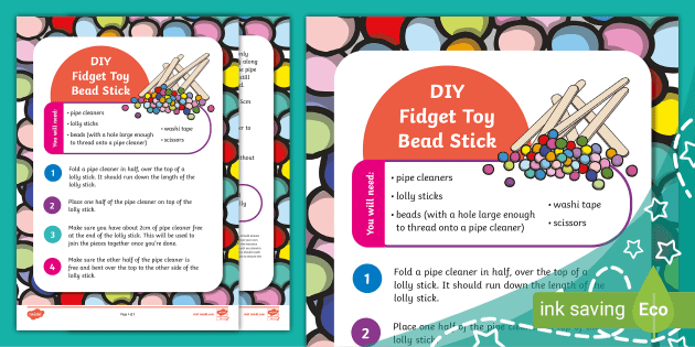 DIY Fidget Toy Bead Stick (teacher made) - Twinkl