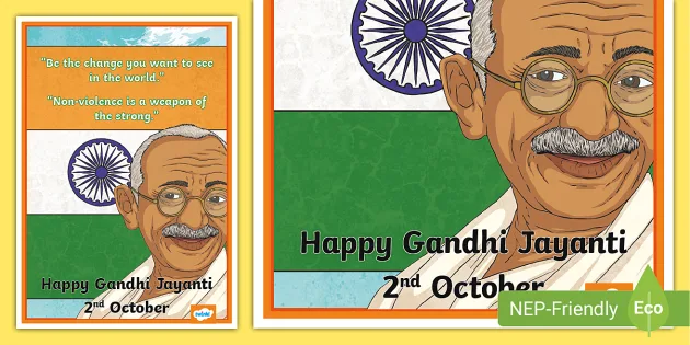 Gandhi Jayanti Drawing Prompt - Twinkl Resources - Twinkl-saigonsouth.com.vn