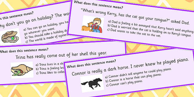 Animal Idioms Sentences Multiple Choice (teacher made) Animal Idioms Sentences Multiple Choice (teacher made)