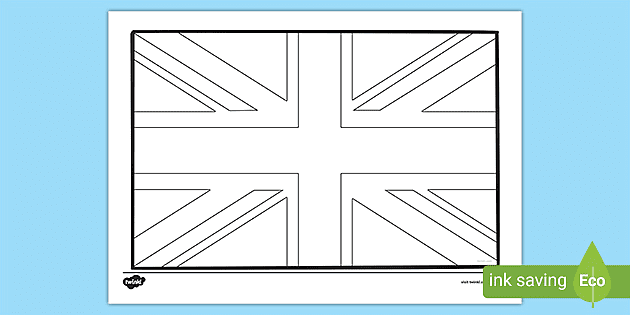 👉 Union Jack flag template, Activities