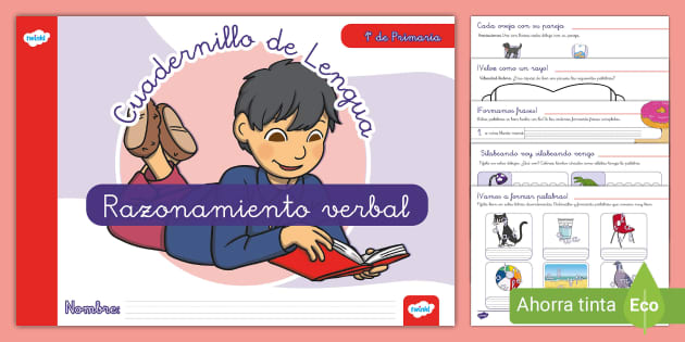 Ejercicios De Razonamiento Verbal Para Primaria En Pdf 8266