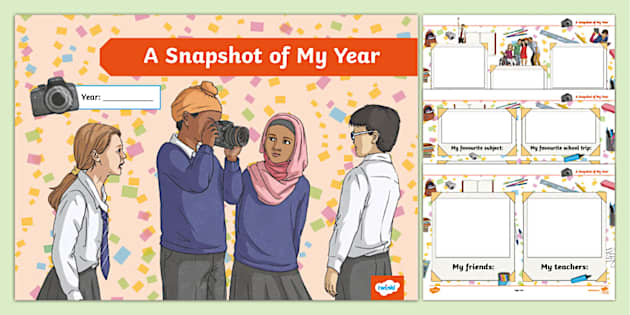 A Snapshot of My Year Booklet (teacher made) - Twinkl