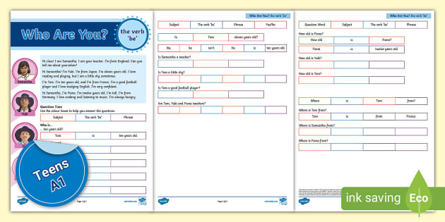 Esl Structured Reading The Verb Be Worksheet Twinkl Esl Structured Reading The Verb Be Worksheet Twinkl