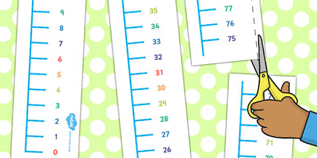 Vertical 0 to 100 Number Line (teacher made) - Twinkl