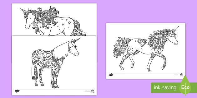 Unicorn Mindfulness Coloring Pages English/Spanish - EAL ...