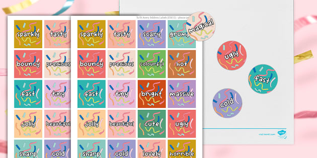 Wow Words Vocabulary Printable Stickers teacher Made 