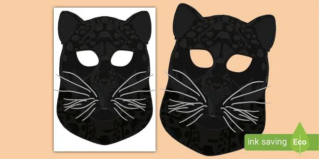 Black Cat Mask  EYFS and KS1 Role Play (teacher made)
