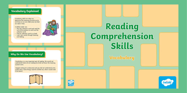 Reading Comprehension Skills: Vocabulary PowerPoint (Year 3-4)