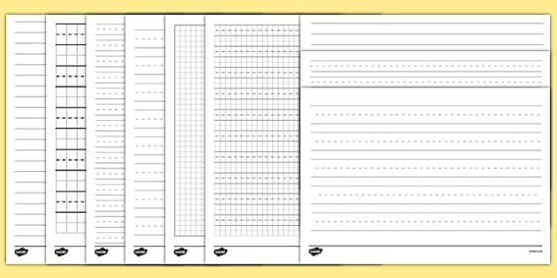 Free Printable Lined Writing Paper with Drawing Box - Paper Trail