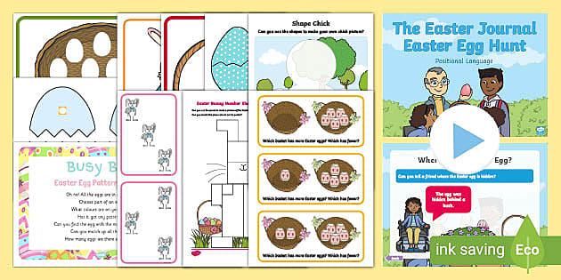 👉 EYFS Nursery Maths Activity Packs: Easter - Twinkl