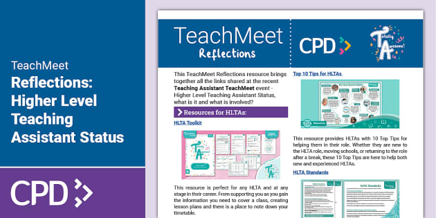 FREE! - TeachMeet Reflections (teacher made) - Twinkl