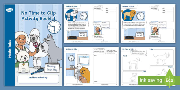 No Time to Clip Maths Tale Activity Booklet (teacher made)