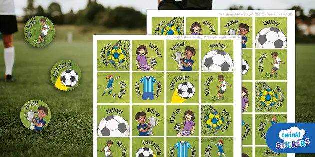 football achievement stickers