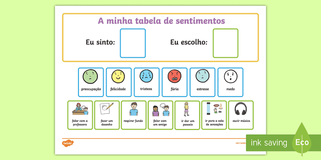 Jogo Bingo Dos Sentimentos